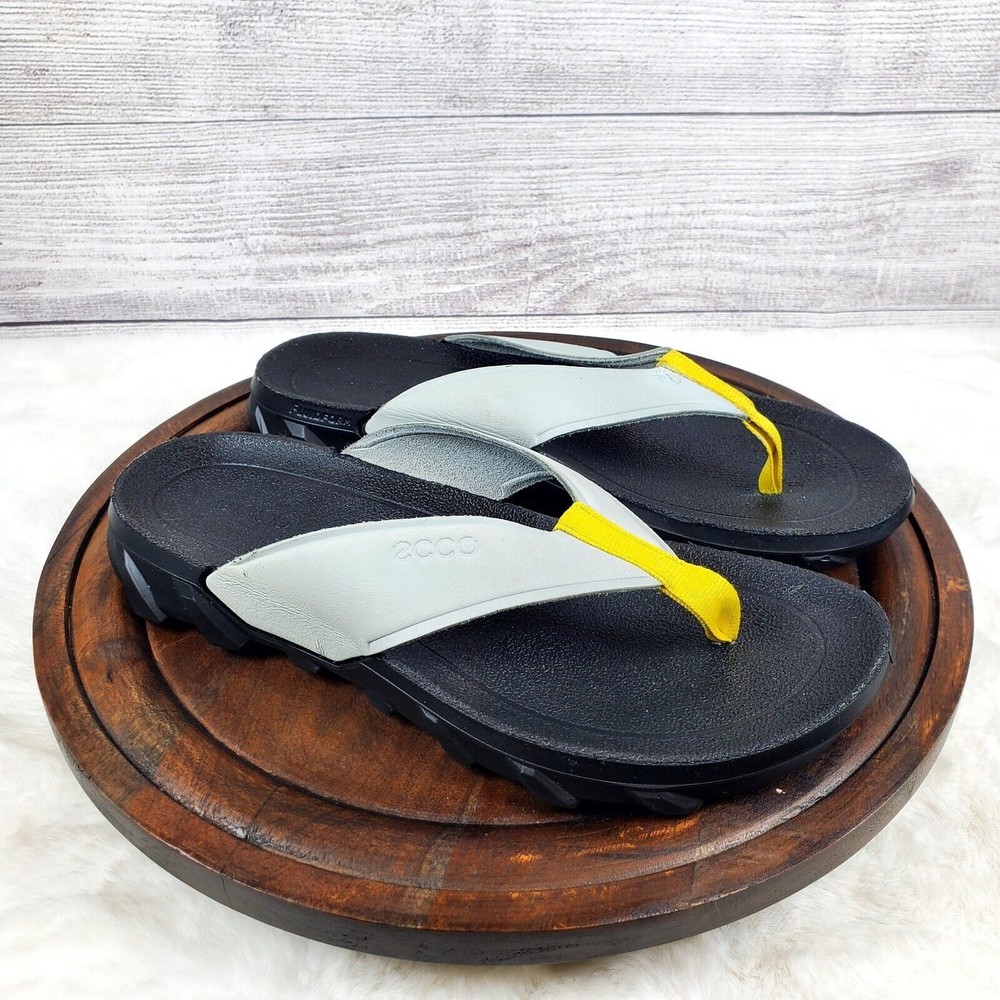 Ecco Womens MX Flipsider Concrete Gray Sandals Size EU 39